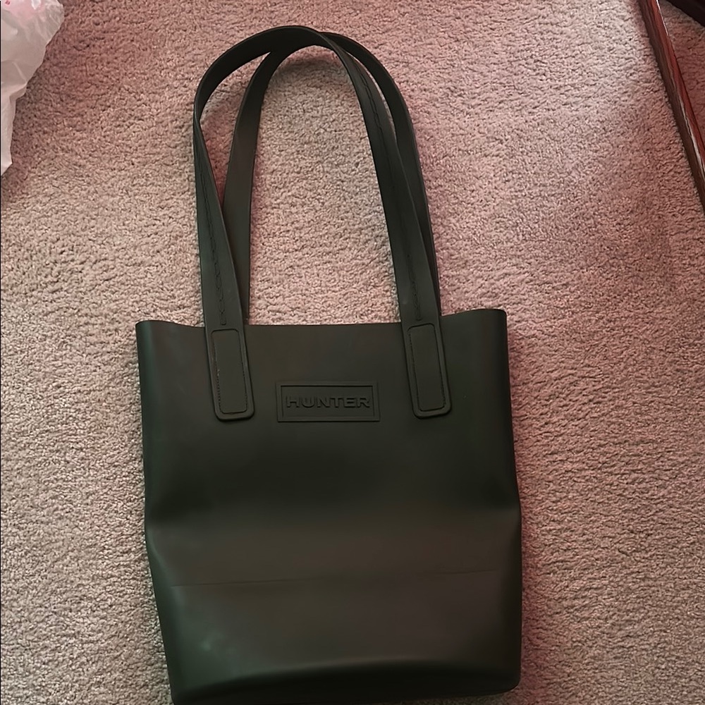 Hunter Black Minimalist Tote Bag new never used